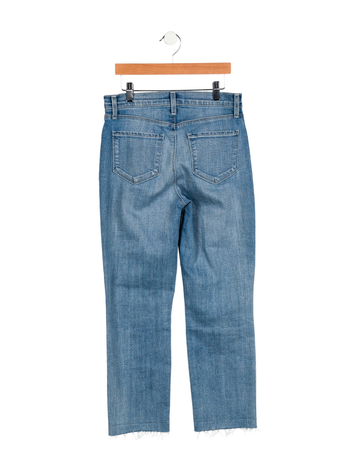 L'Agence Mid-Rise Straight Leg Jeans