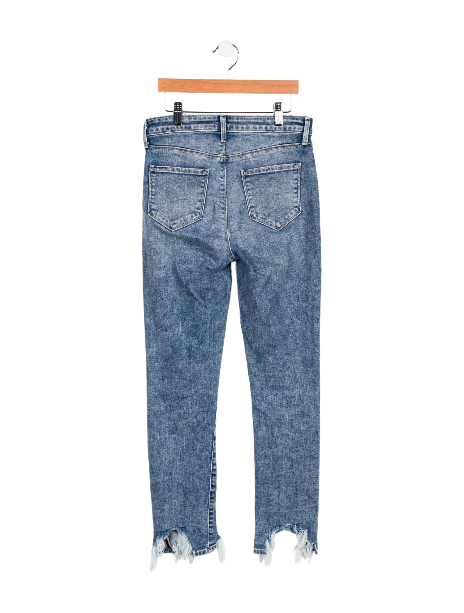 L'Agence Mid-Rise Straight Leg Jeans