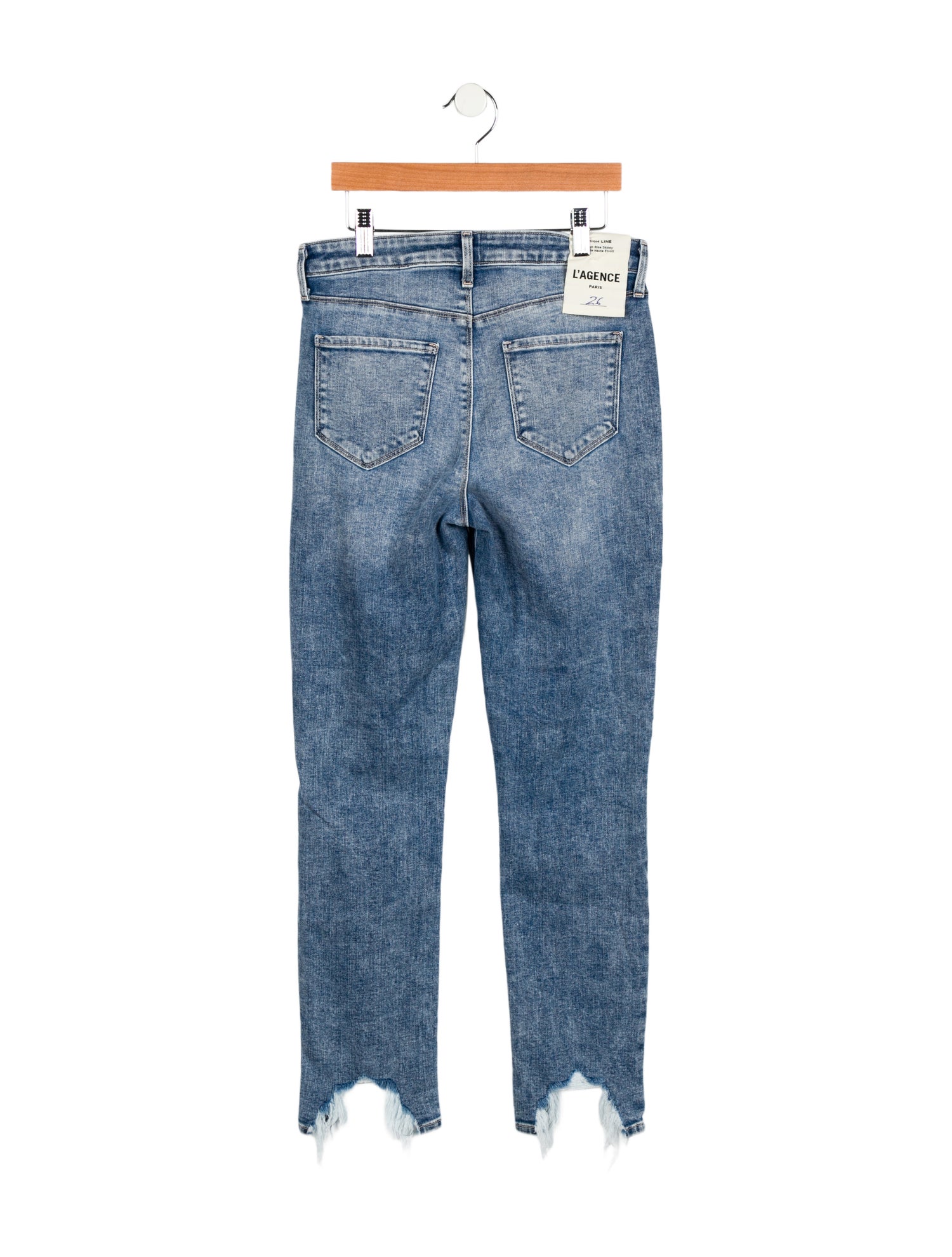 L'Agence Mid-Rise Straight Leg Jeans w/ Tags