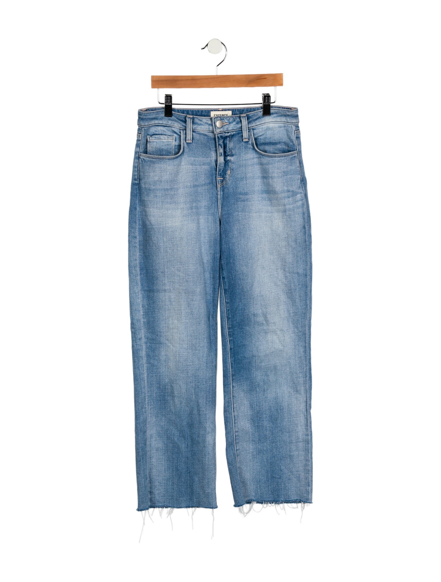 L'Agence Mid-Rise Wide Leg Jeans