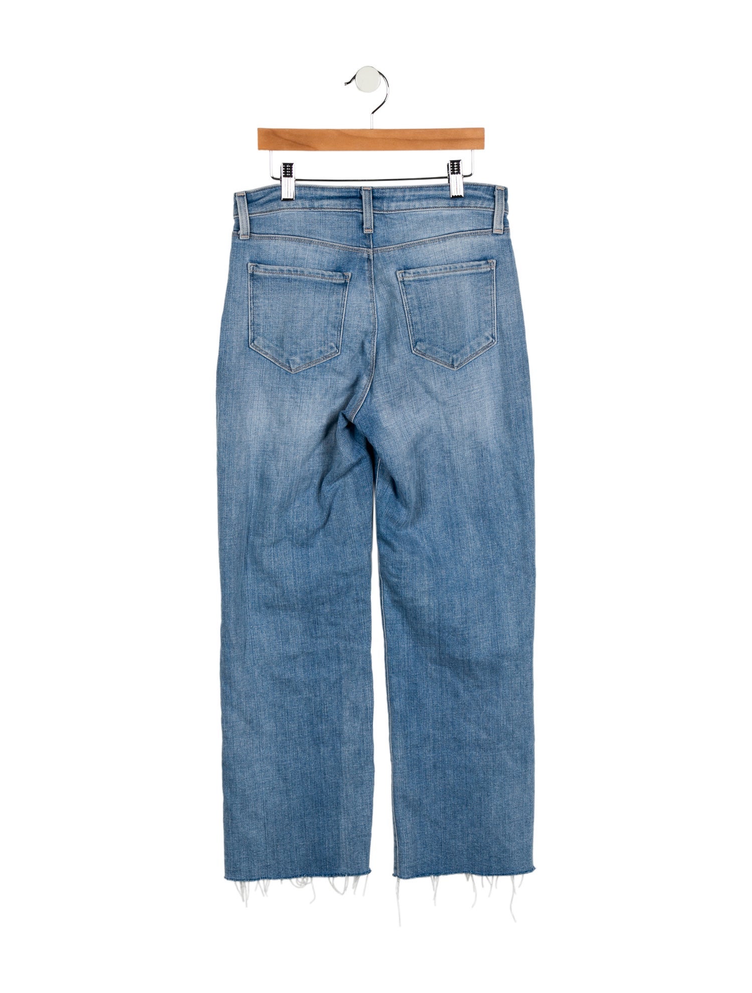 L'Agence Mid-Rise Wide Leg Jeans