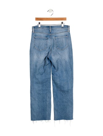 L'Agence Mid-Rise Wide Leg Jeans