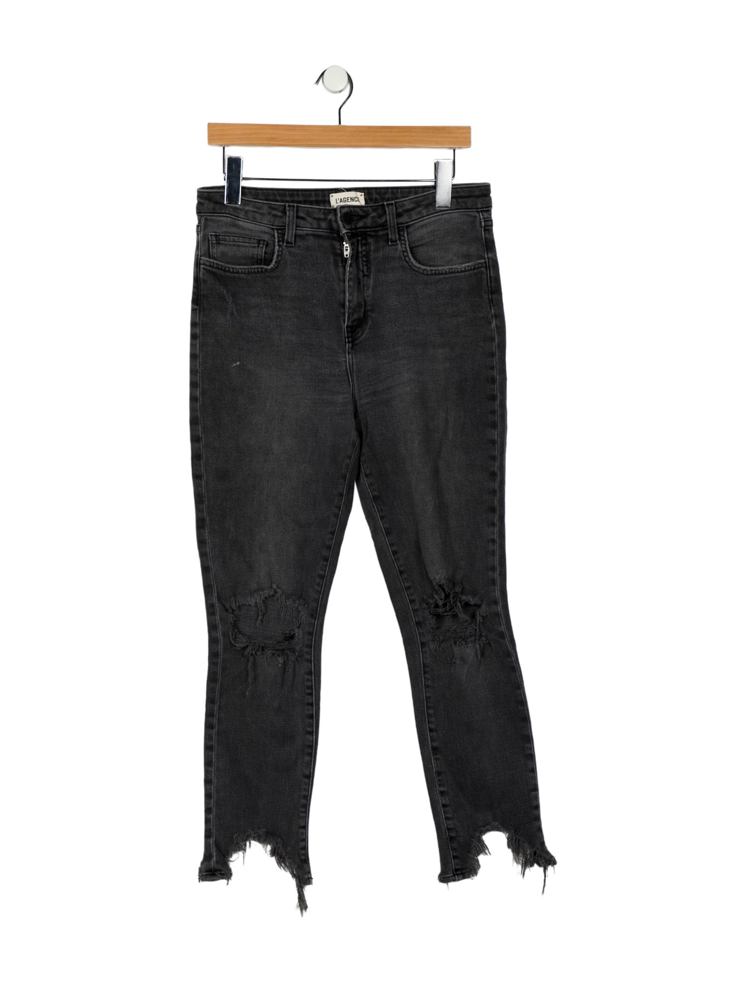 L'Agence Mid-Rise Straight Leg Jeans