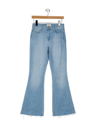 L'Agence Mid-Rise Wide Leg Jeans