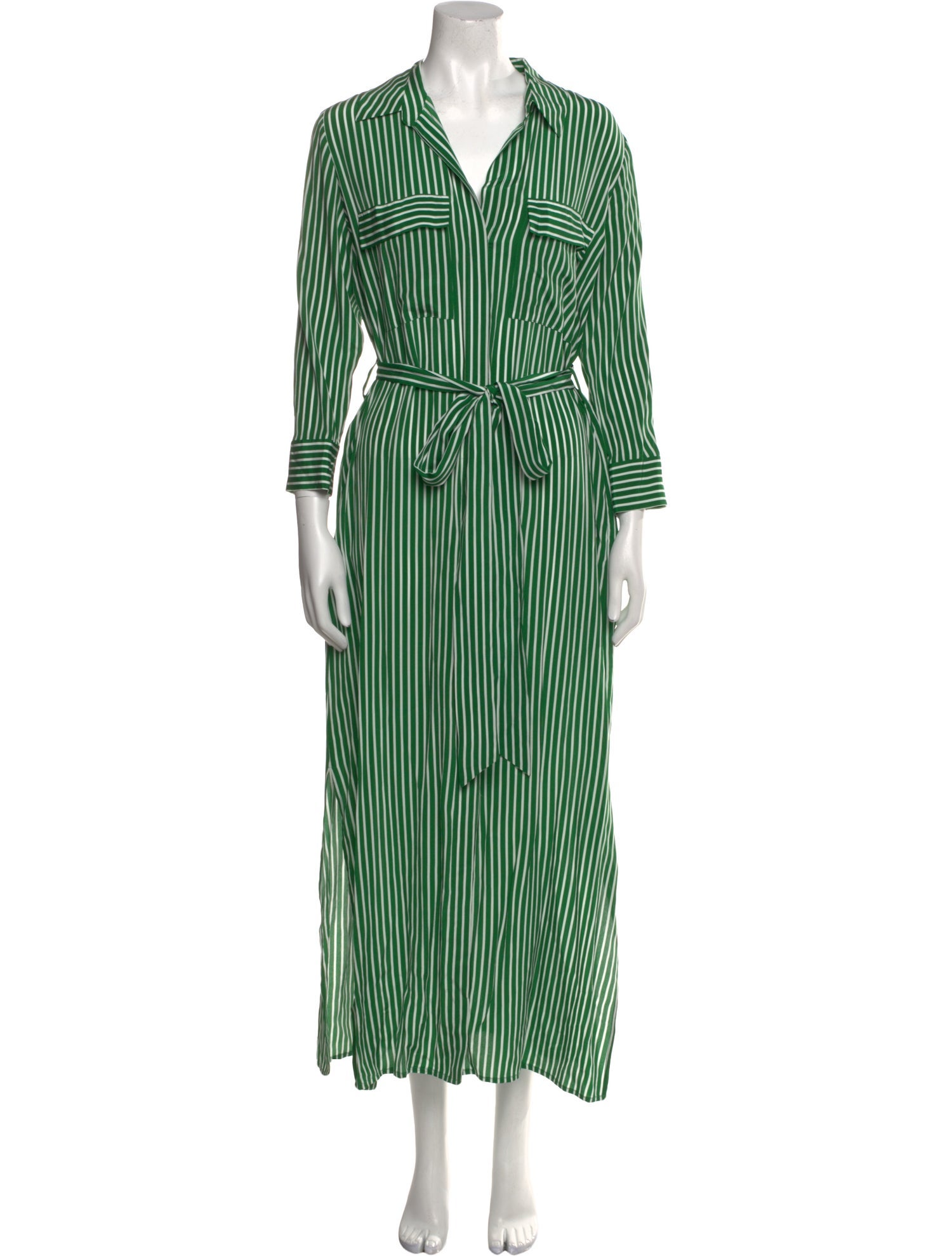 L'Agence Silk Long Dress