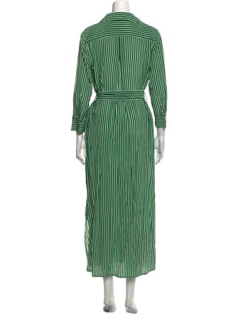 L'Agence Silk Long Dress