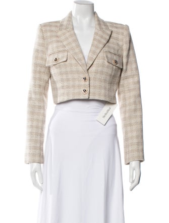 L'Agence Plaid Print Blazer