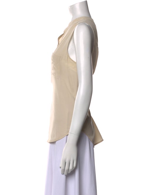 L'Agence Silk V-Neck Blouse