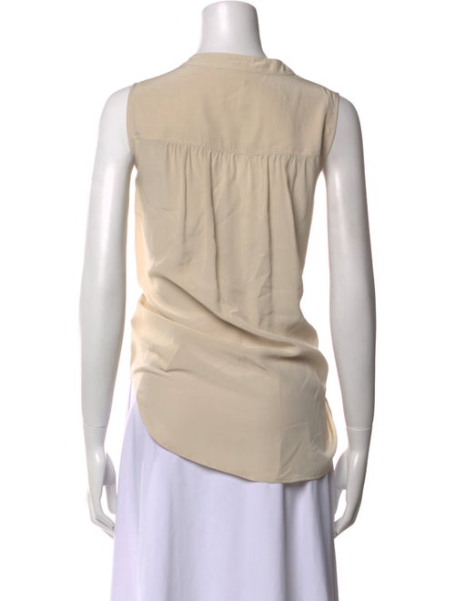 L'Agence Silk V-Neck Blouse