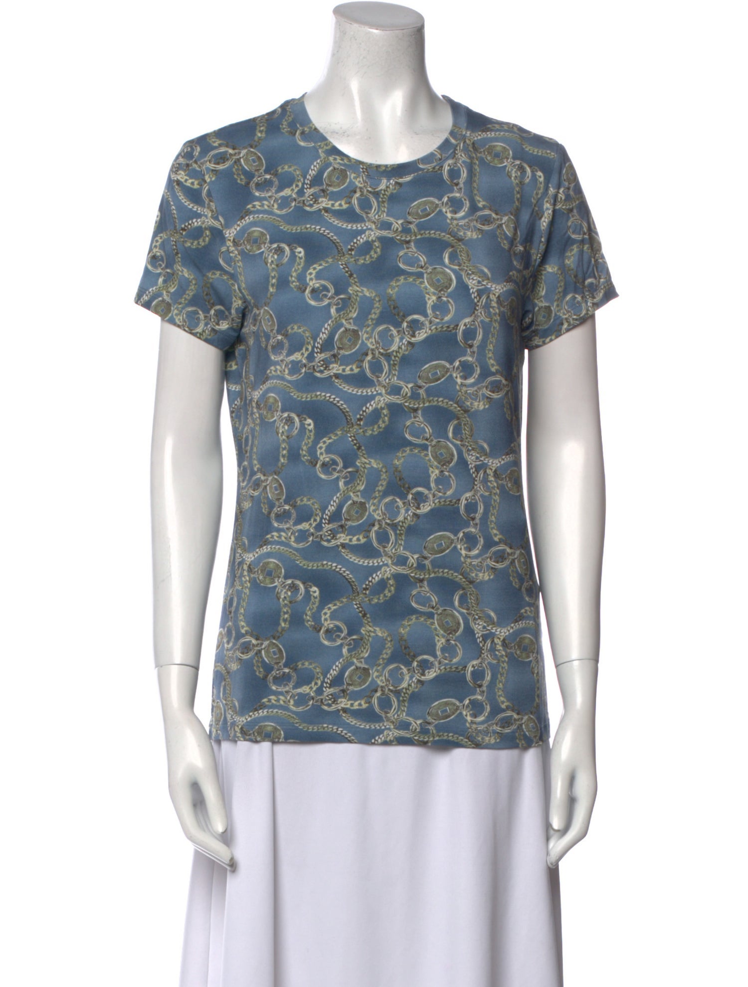 L'Agence Printed Crew Neck T-Shirt