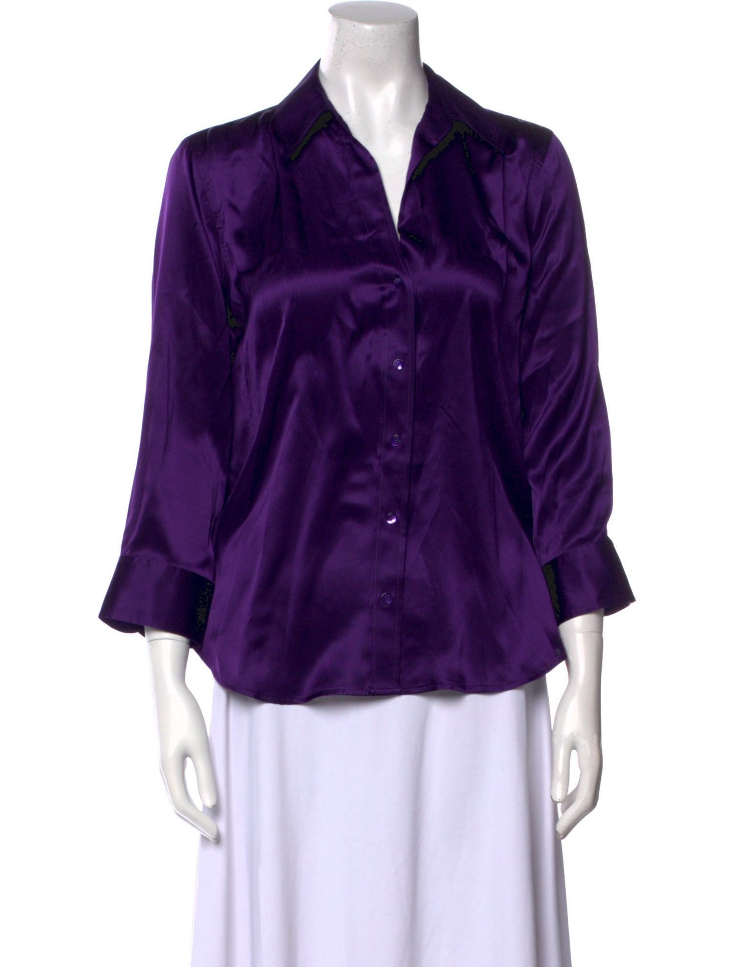 L'Agence Silk V-Neck Blouse w/ Tags