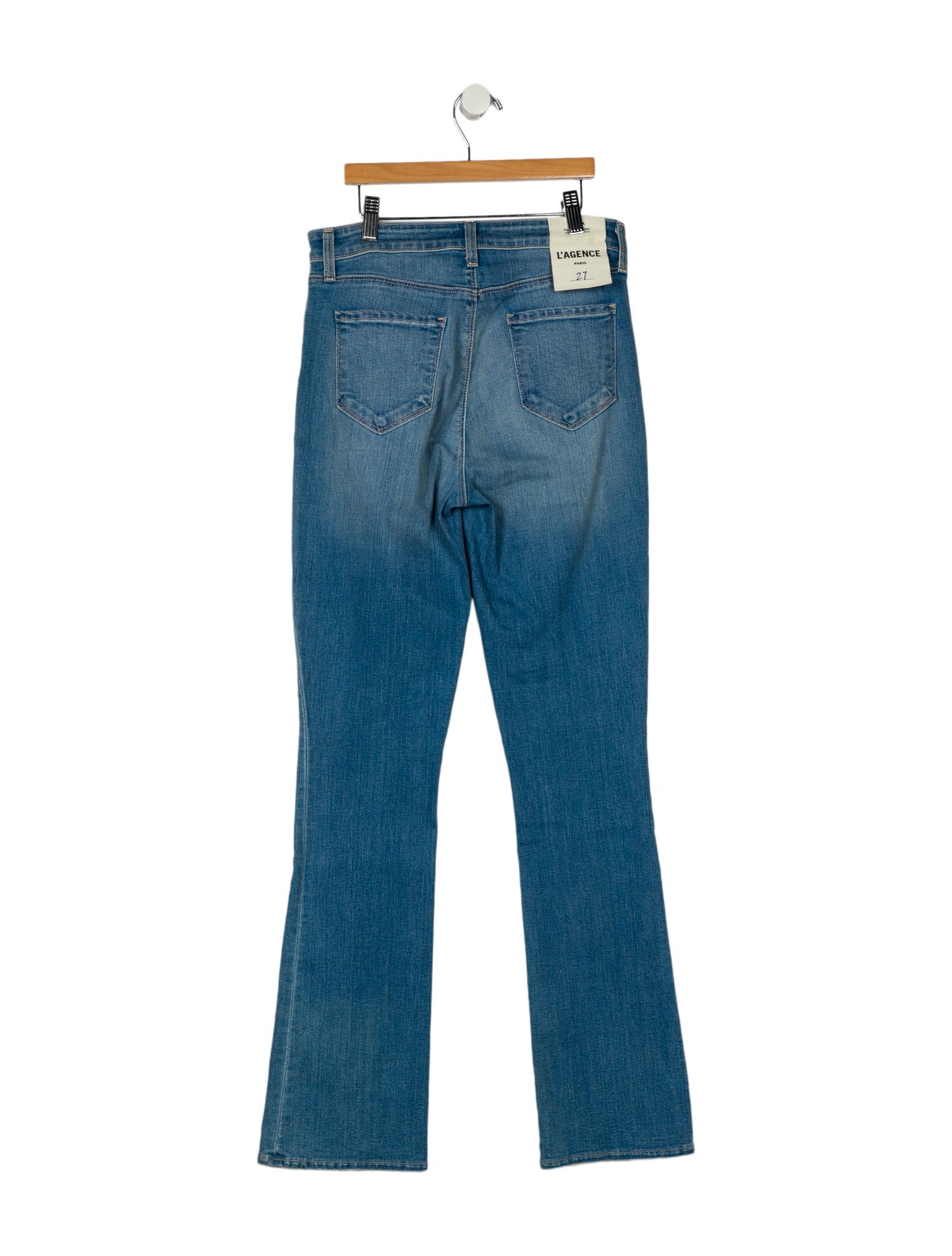L'Agence High-Rise Straight Leg Jeans