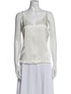 L'Agence Silk V-Neck Top