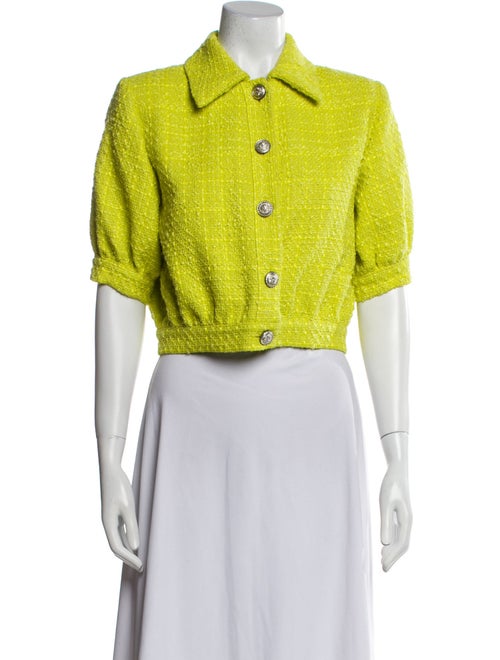 L'Agence Tweed Pattern Evening Jacket