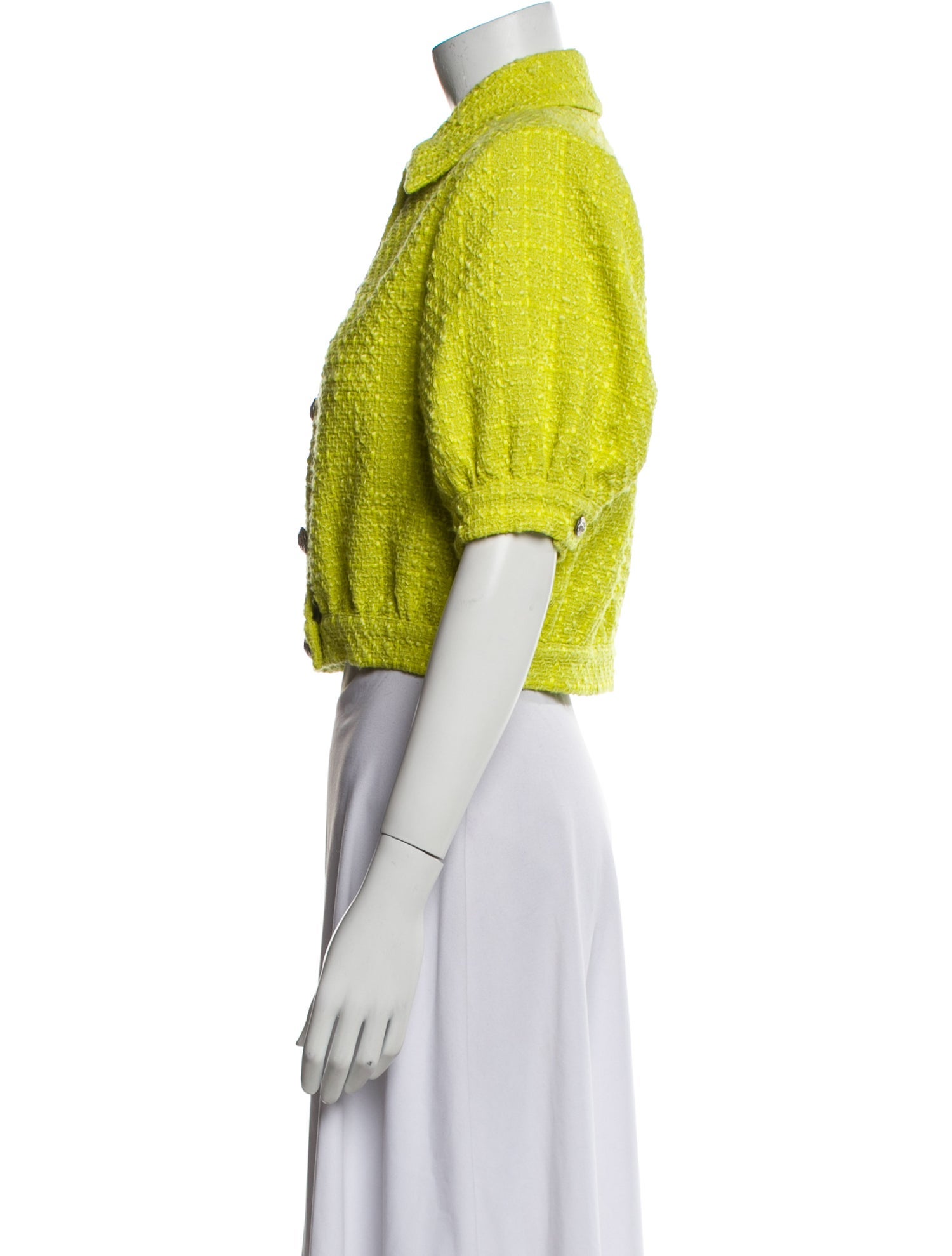 L'Agence Tweed Pattern Evening Jacket