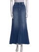 L'Agence Raw-Edge Trim Long Skirt