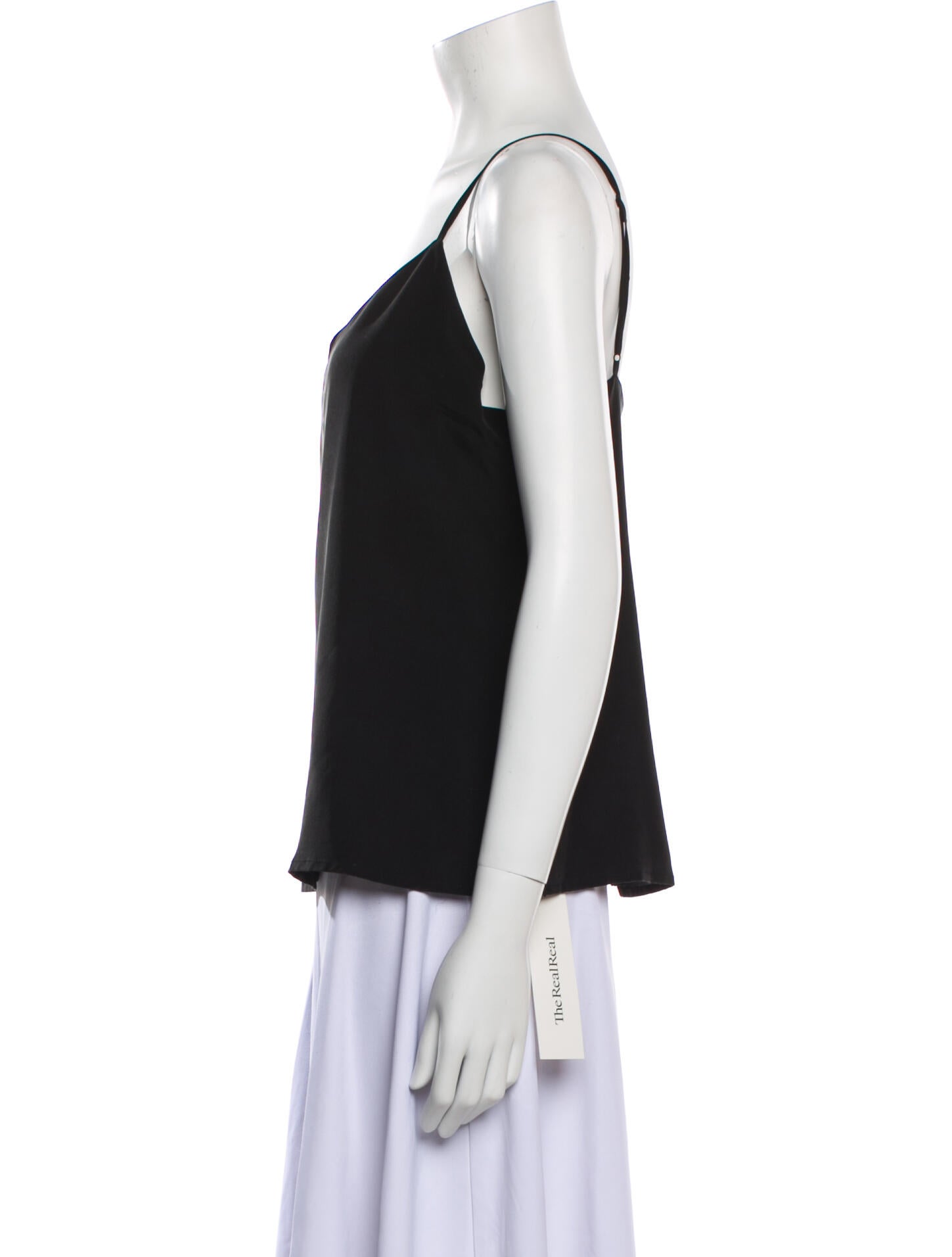 L'Agence Silk V-Neck Top