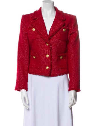 L'Agence Tweed Pattern Blazer