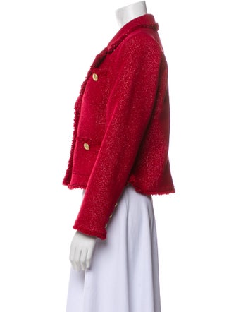 L'Agence Tweed Pattern Blazer