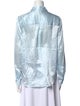 L'Agence Silk Long Sleeve Button-Up Top