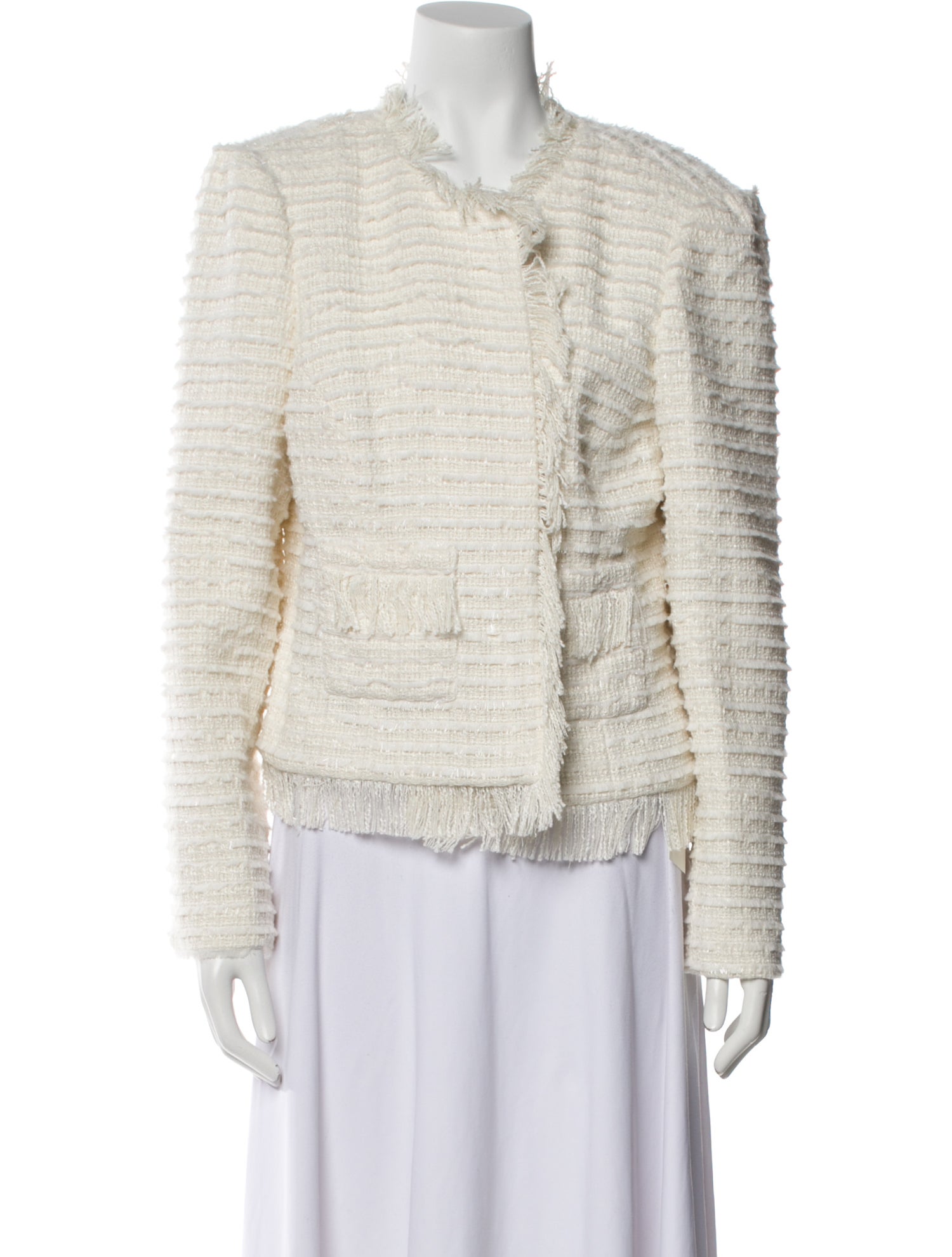 L'Agence Tweed Pattern Jacket