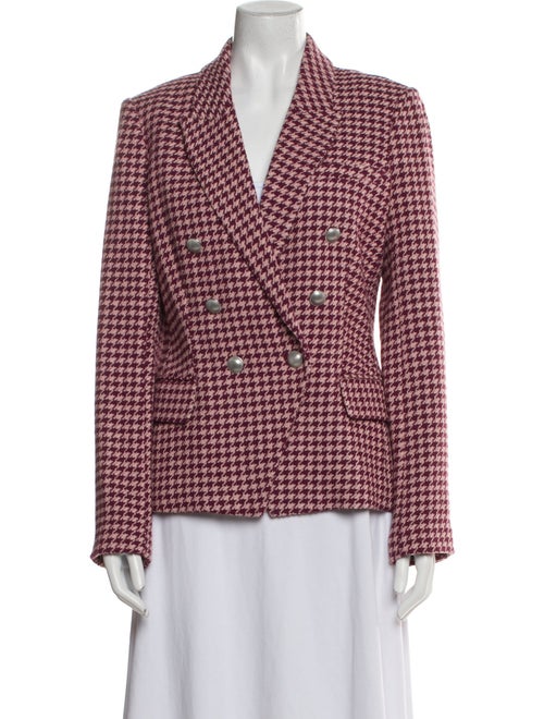 L'Agence Plaid Print Blazer