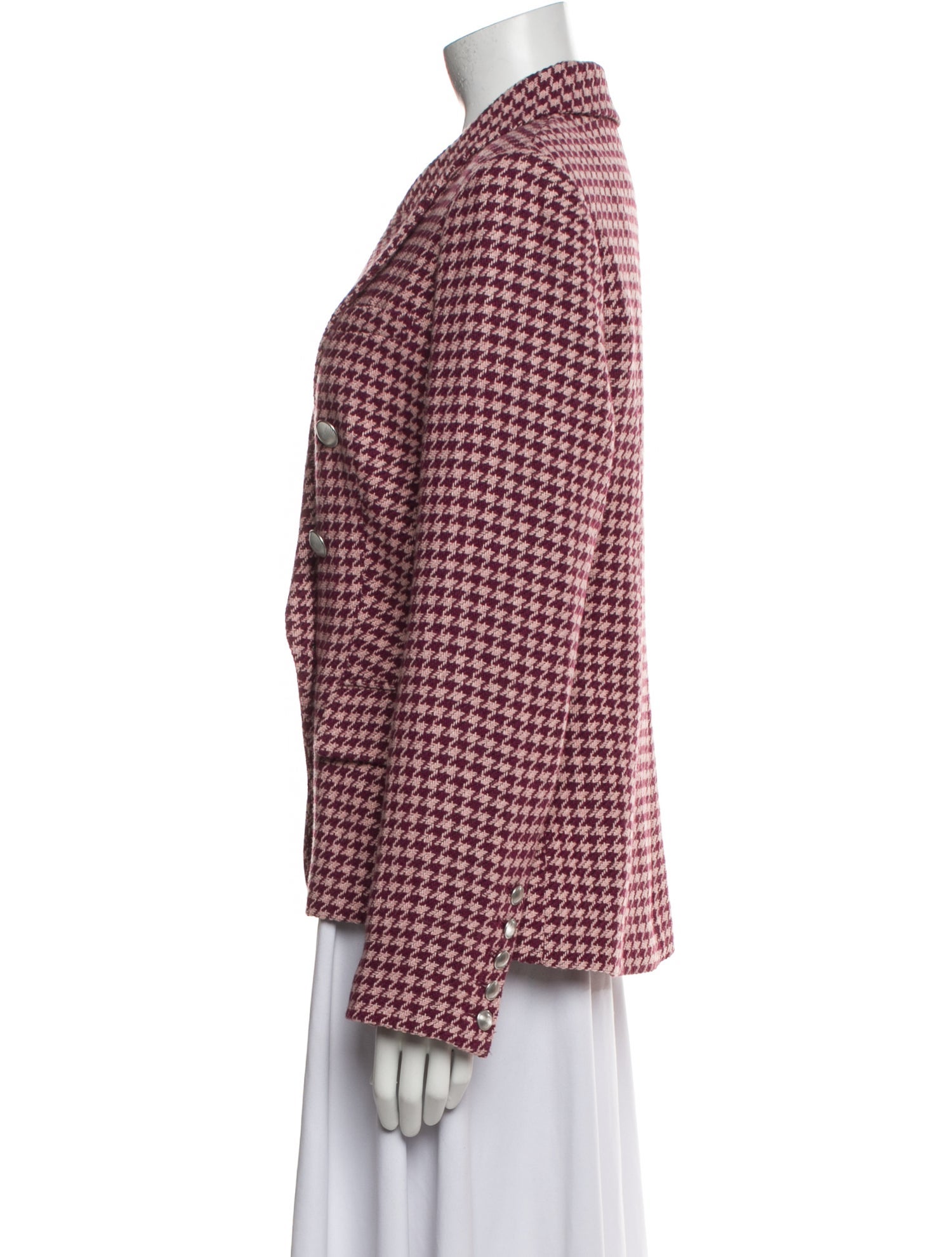 L'Agence Plaid Print Blazer