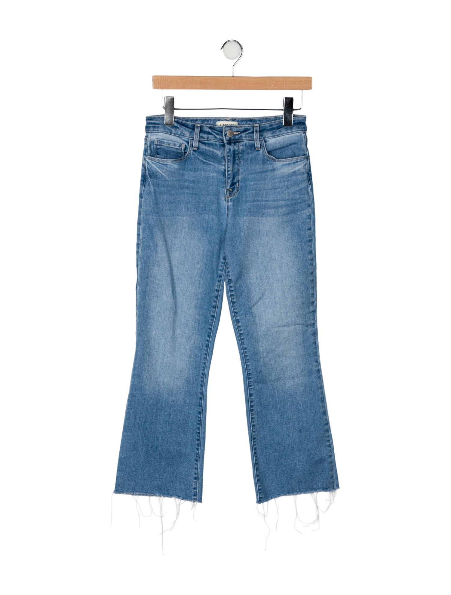 L'Agence Mid-Rise Wide Leg Jeans
