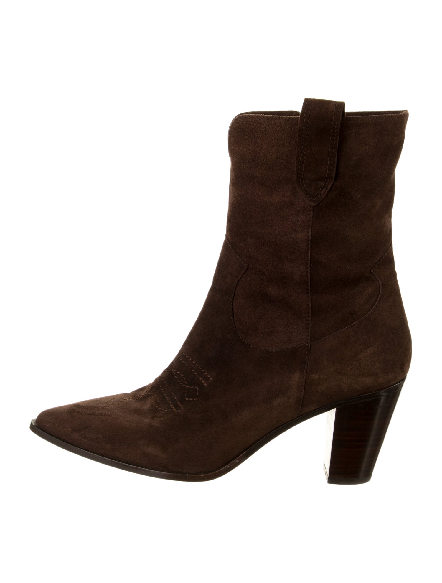 L'Agence Suede Western Boots