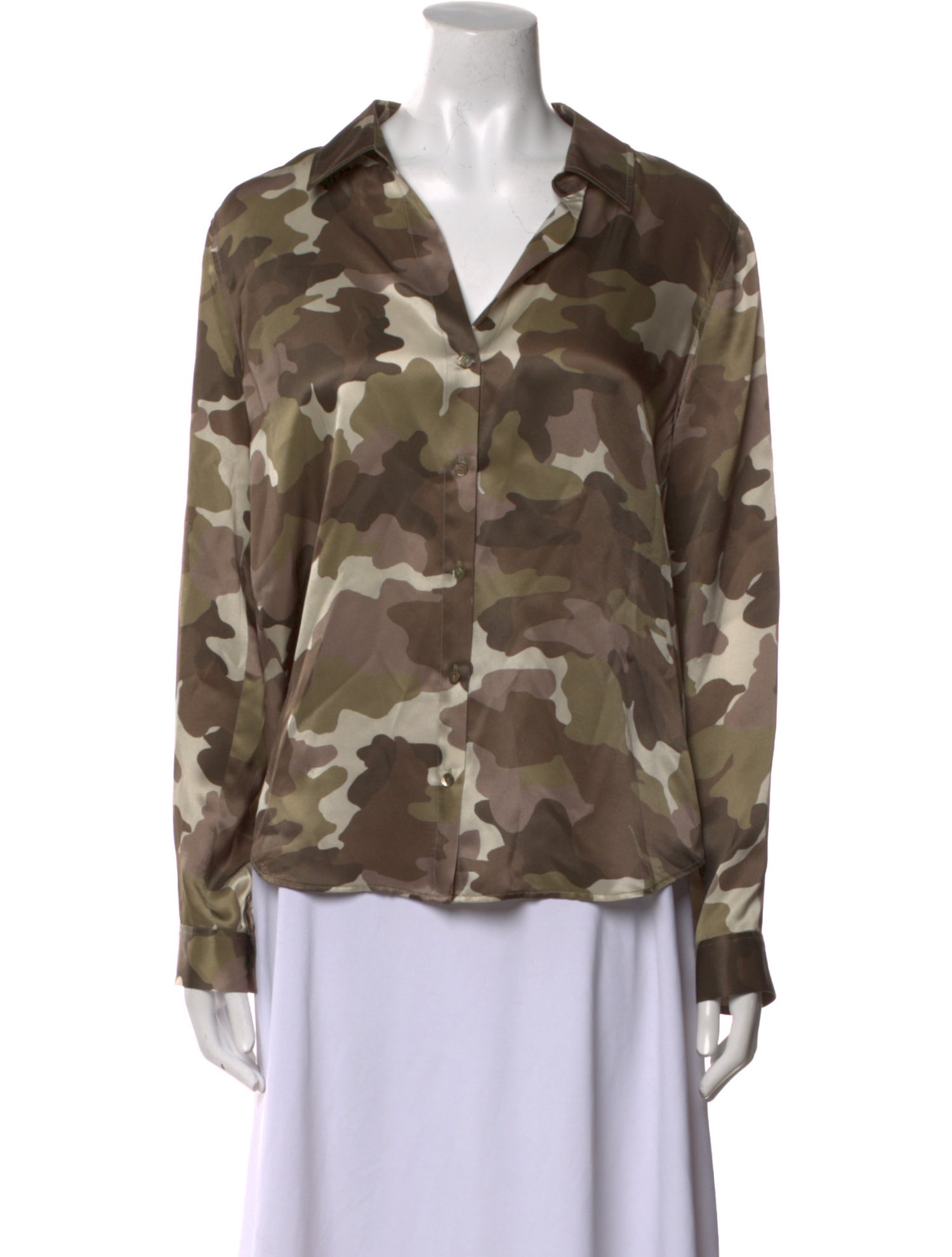 L'Agence Silk Printed Blouse