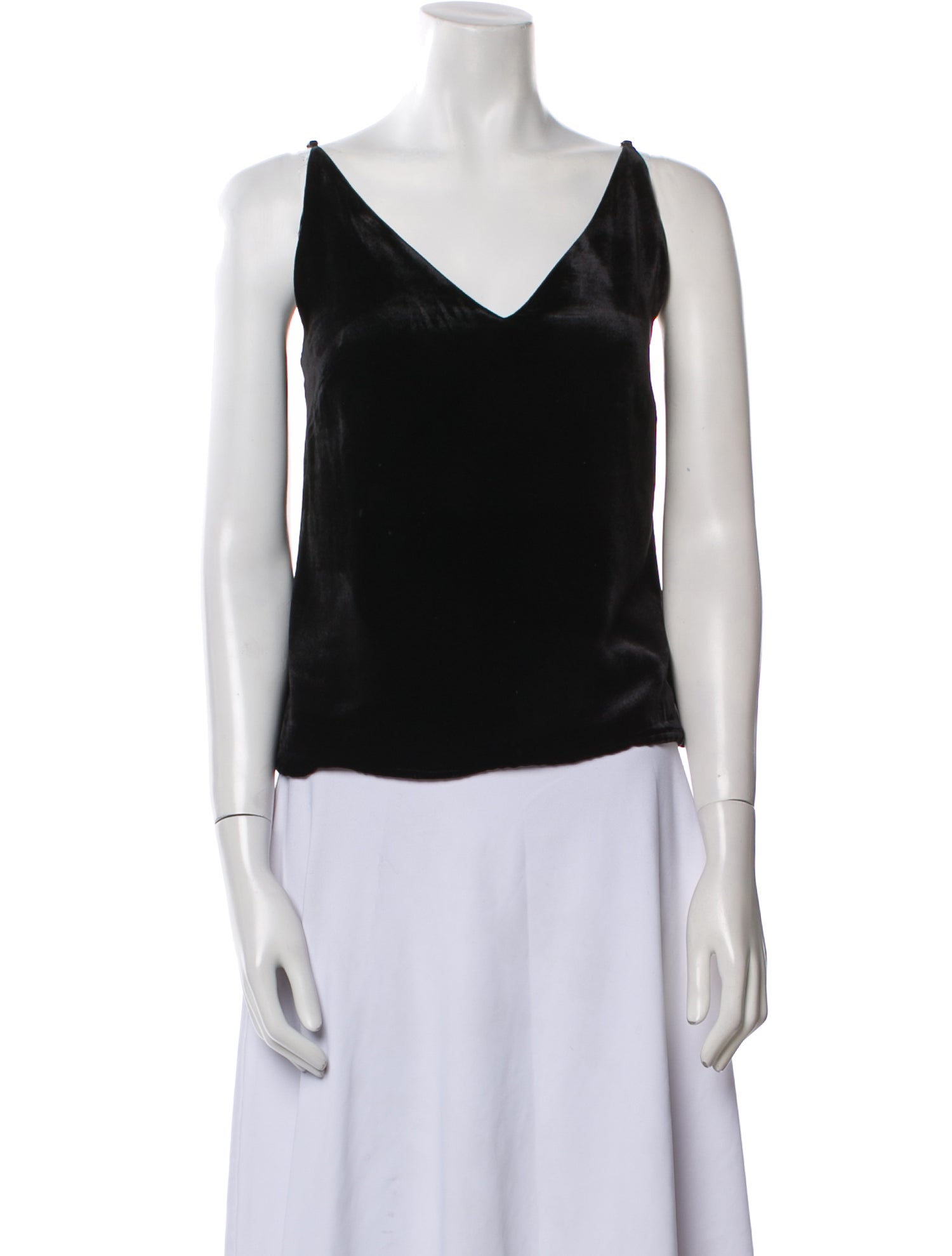 L'Agence V-Neck Sleeveless Top