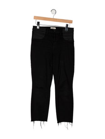 L'Agence Mid-Rise Straight Leg Jeans