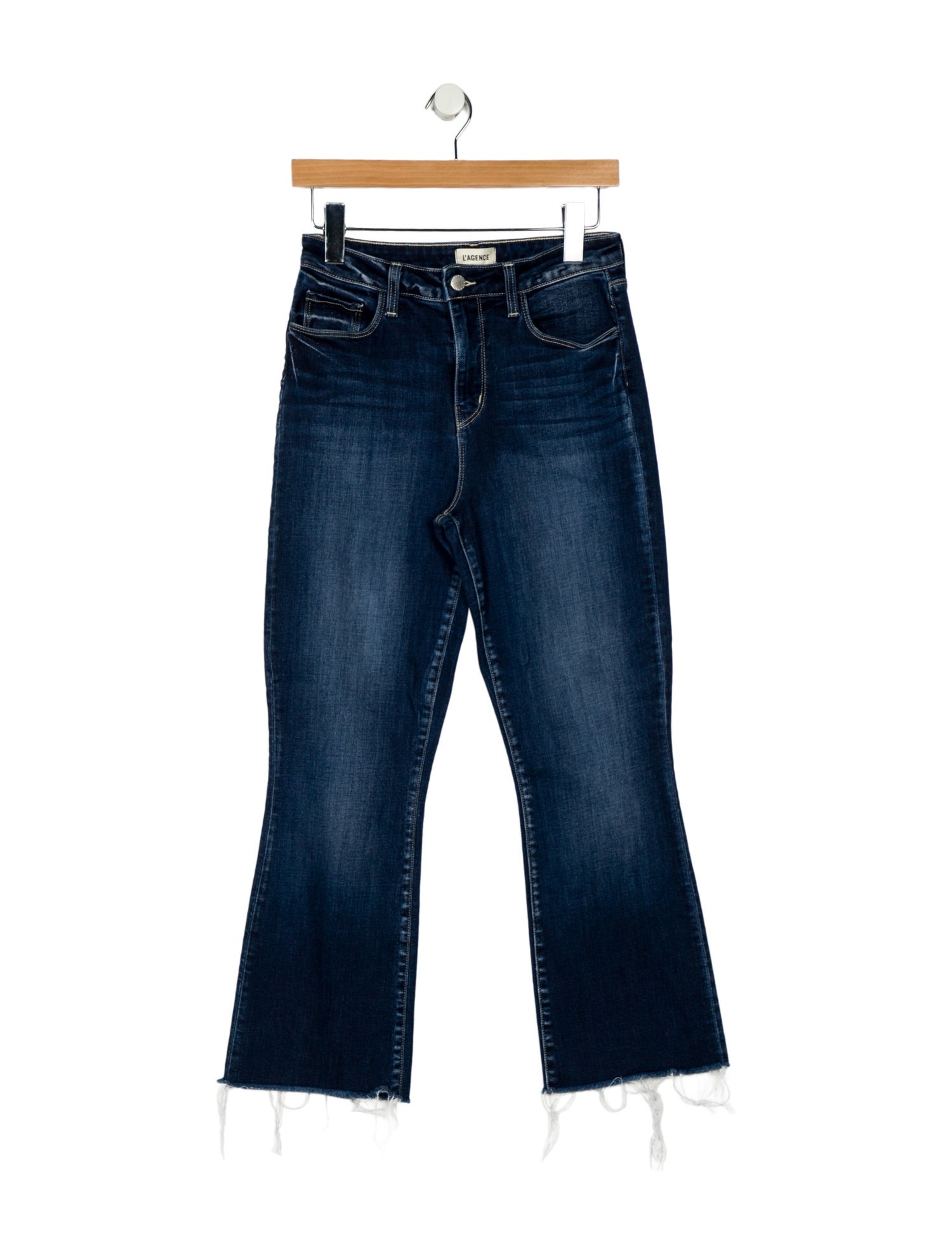 L'Agence Mid-Rise Straight Leg Jeans