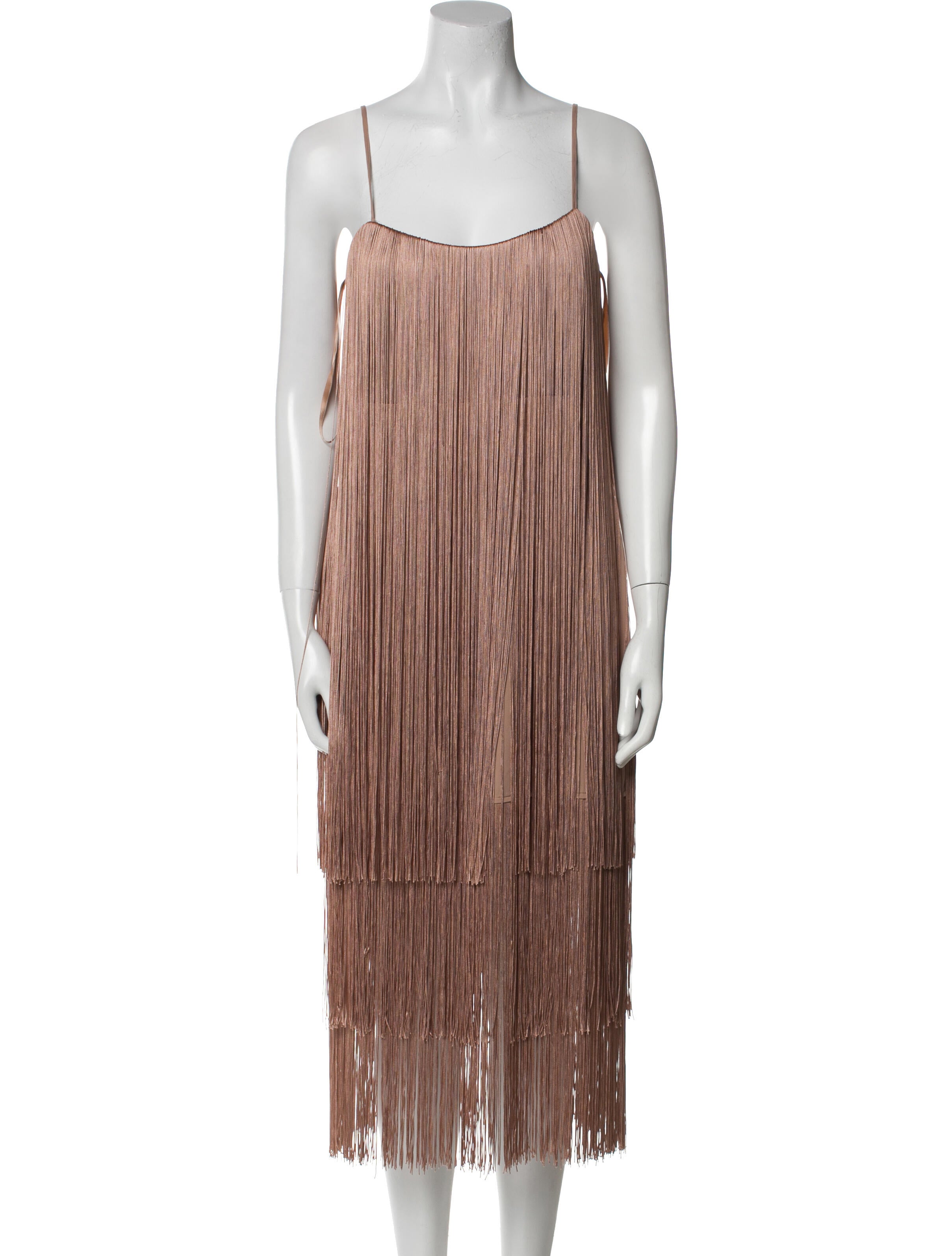 L'Agence Square Neckline Midi Length Dress w/ Tags