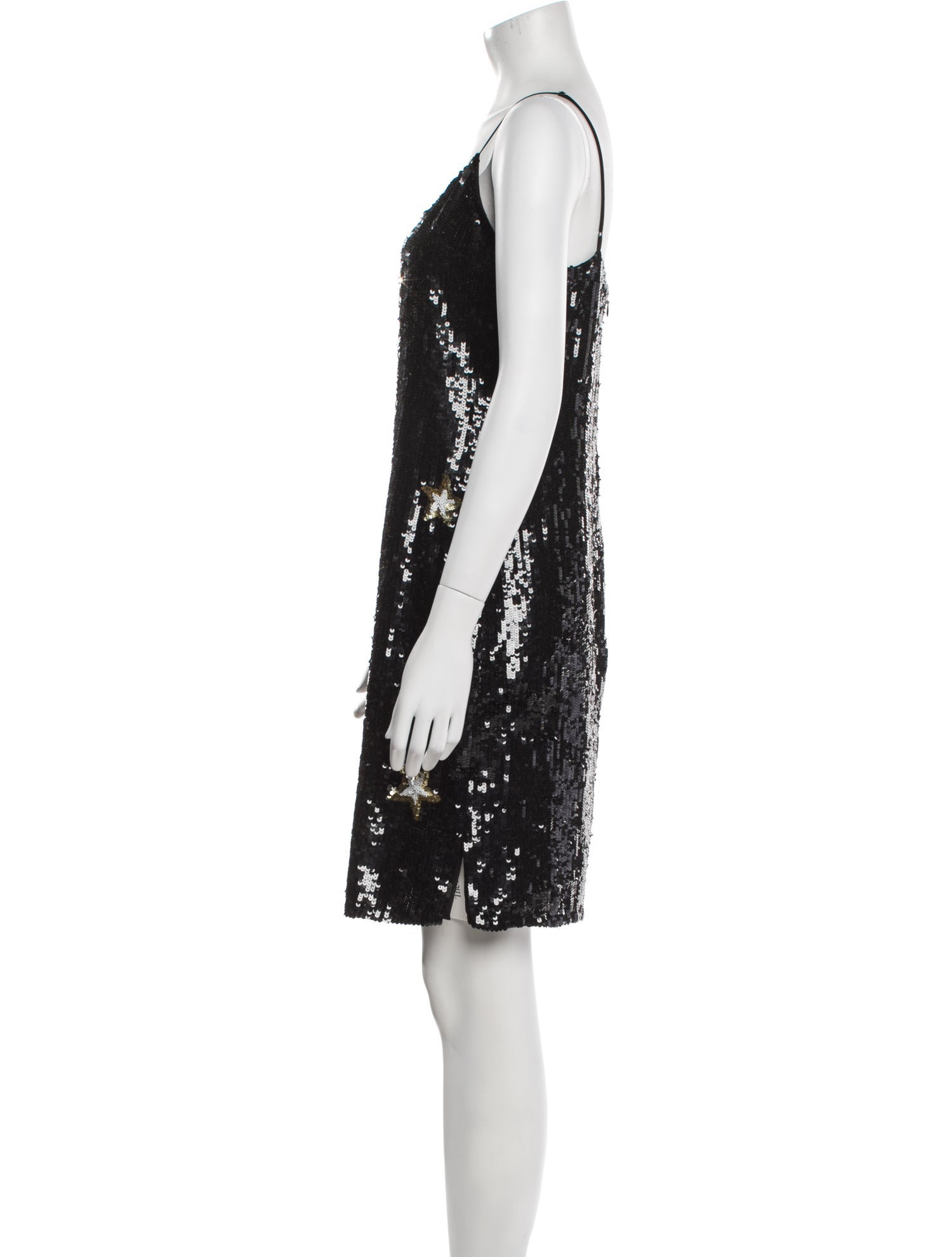 L'Agence V-Neck Mini Dress