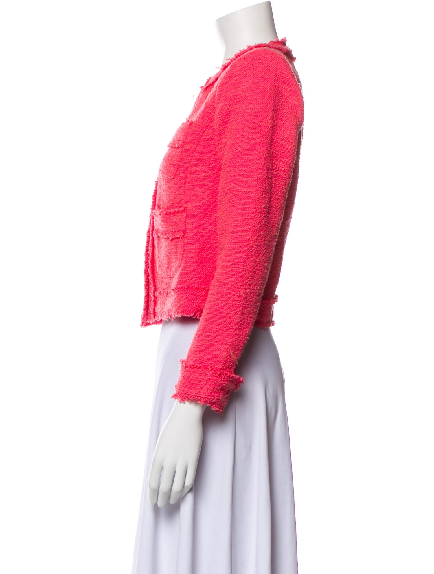 L'Agence Tweed Pattern Evening Jacket