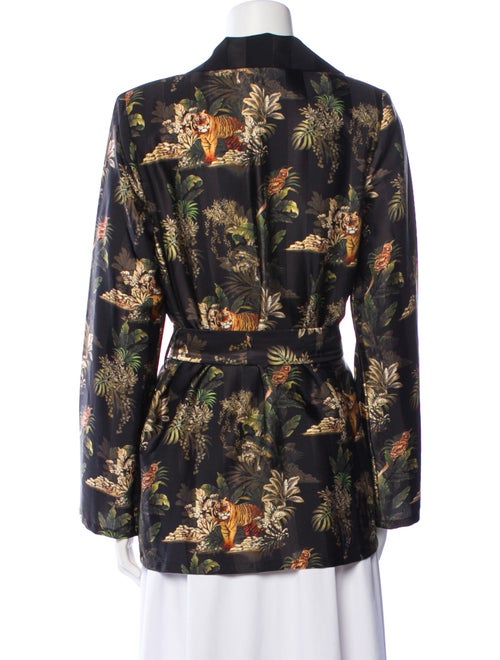 L'Agence Floral Print Blazer
