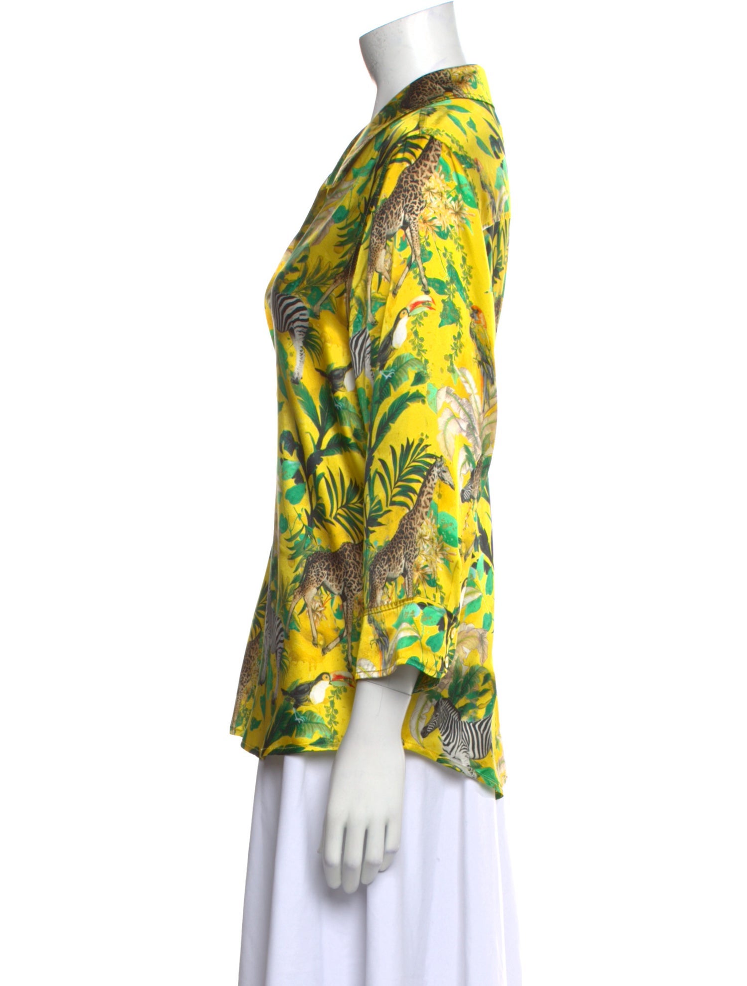L'Agence Silk Printed Blouse