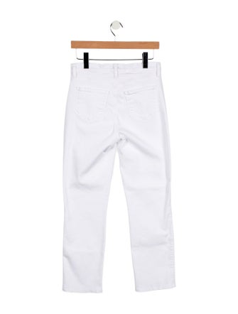 L'Agence Mid-Rise Straight Leg Jeans