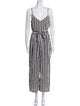 L'Agence Silk Striped Jumpsuit