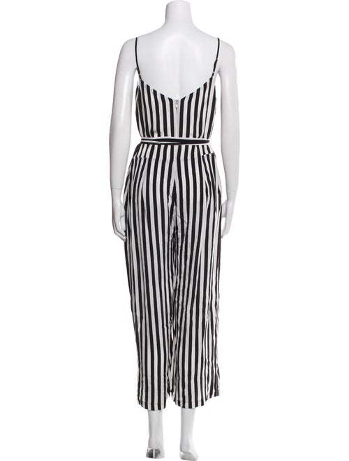 L'Agence Silk Striped Jumpsuit