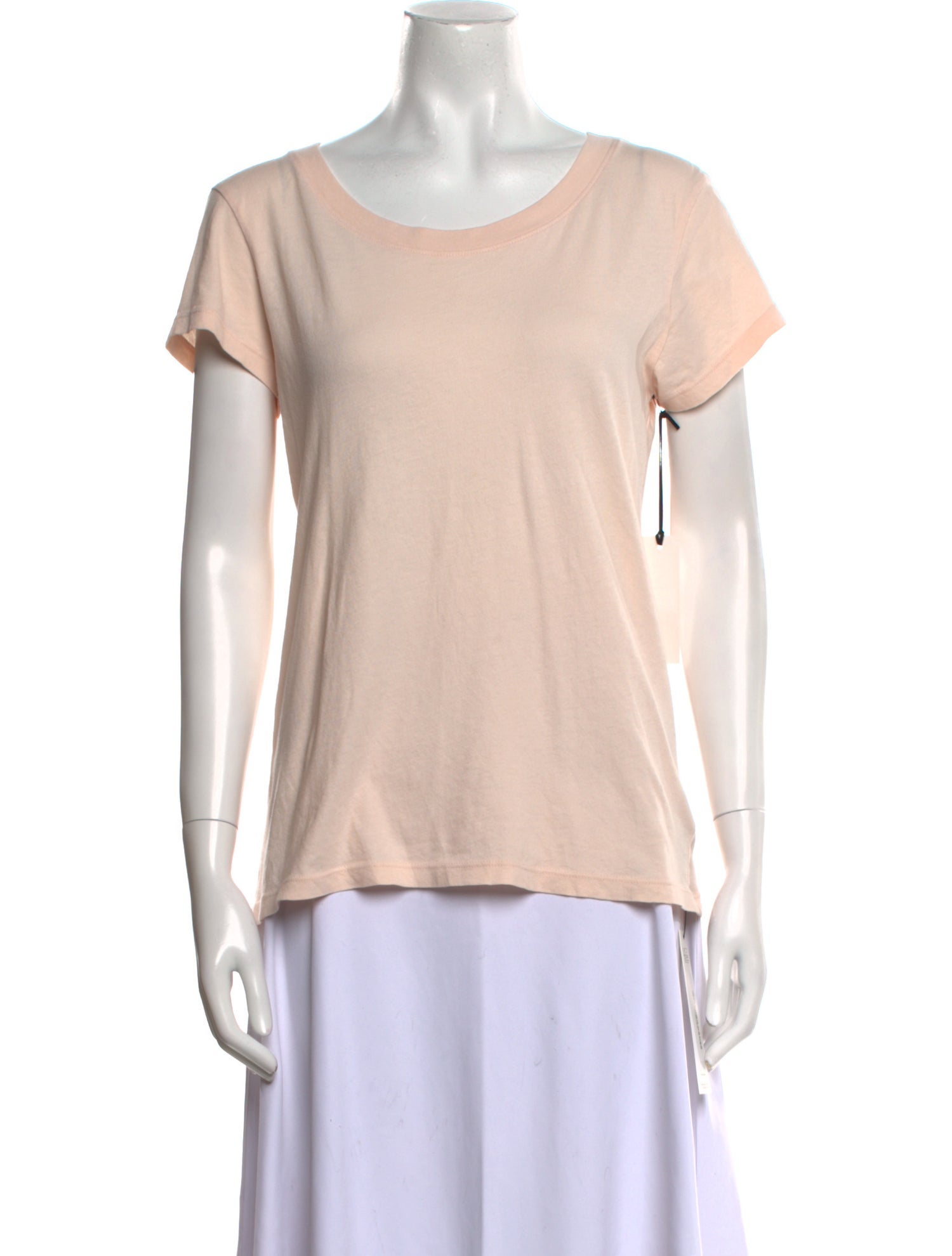 L'Agence Scoop Neck Short Sleeve T-Shirt