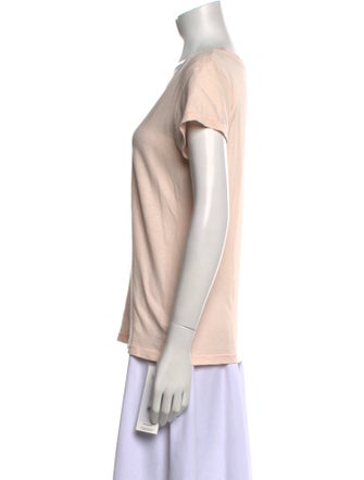 L'Agence Scoop Neck Short Sleeve T-Shirt