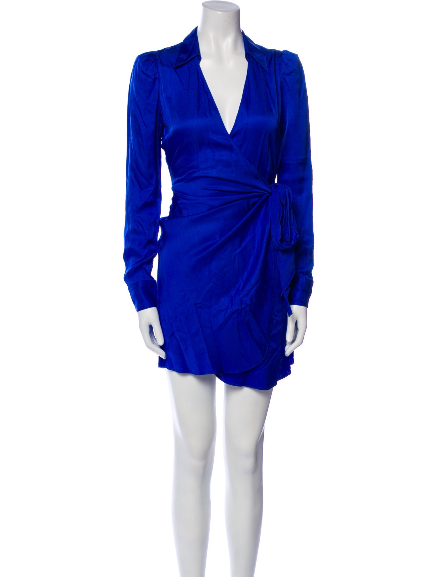 L'Agence V-Neck Mini Dress