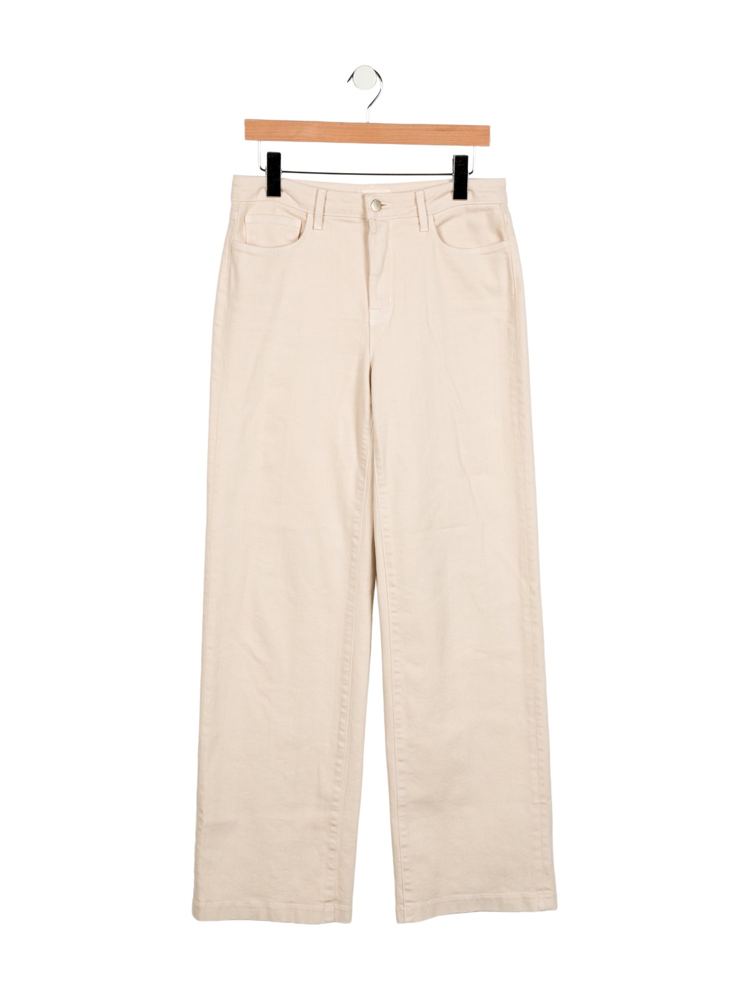 L'Agence Mid-Rise Wide Leg Jeans