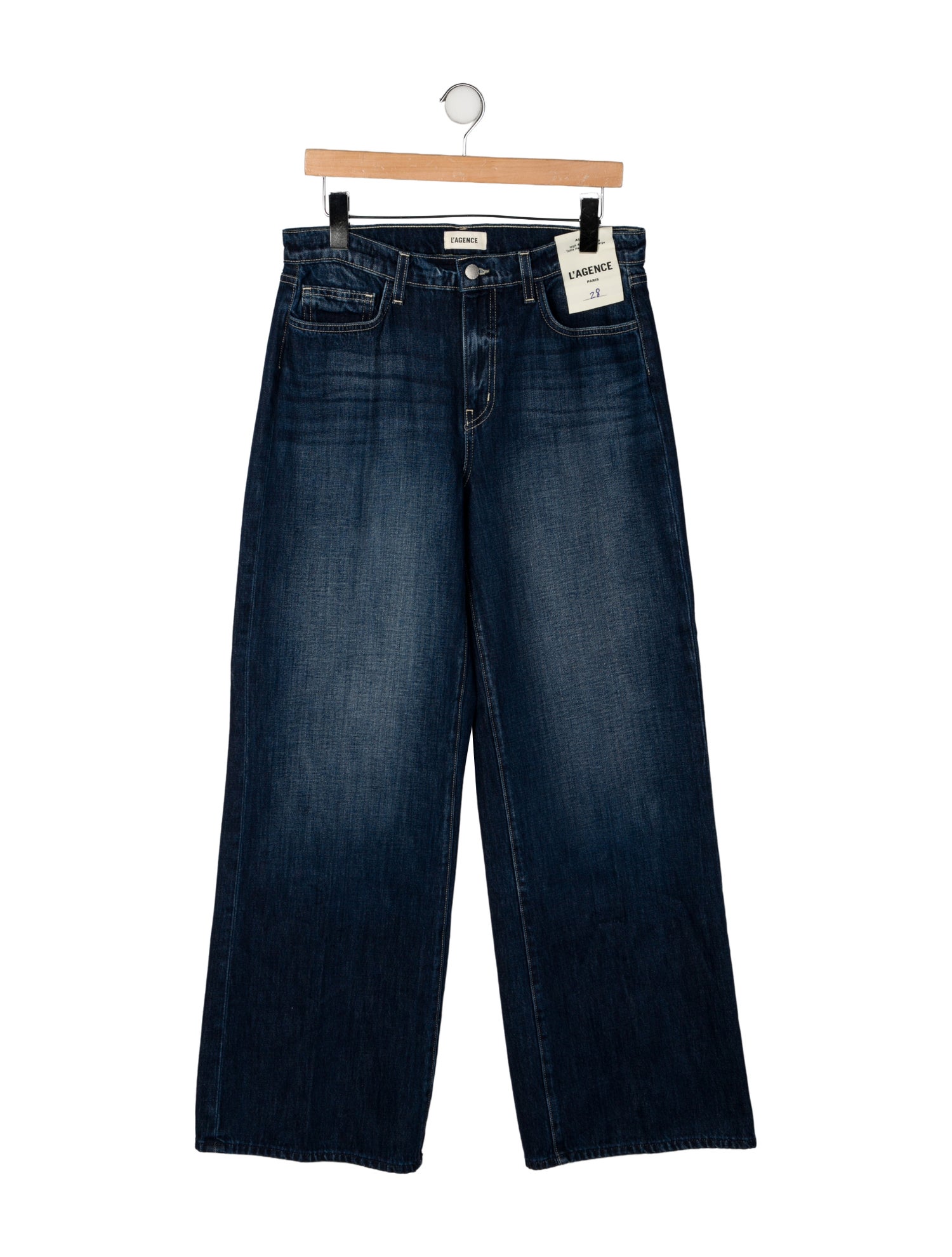 L'Agence High-Rise Wide Leg Jeans