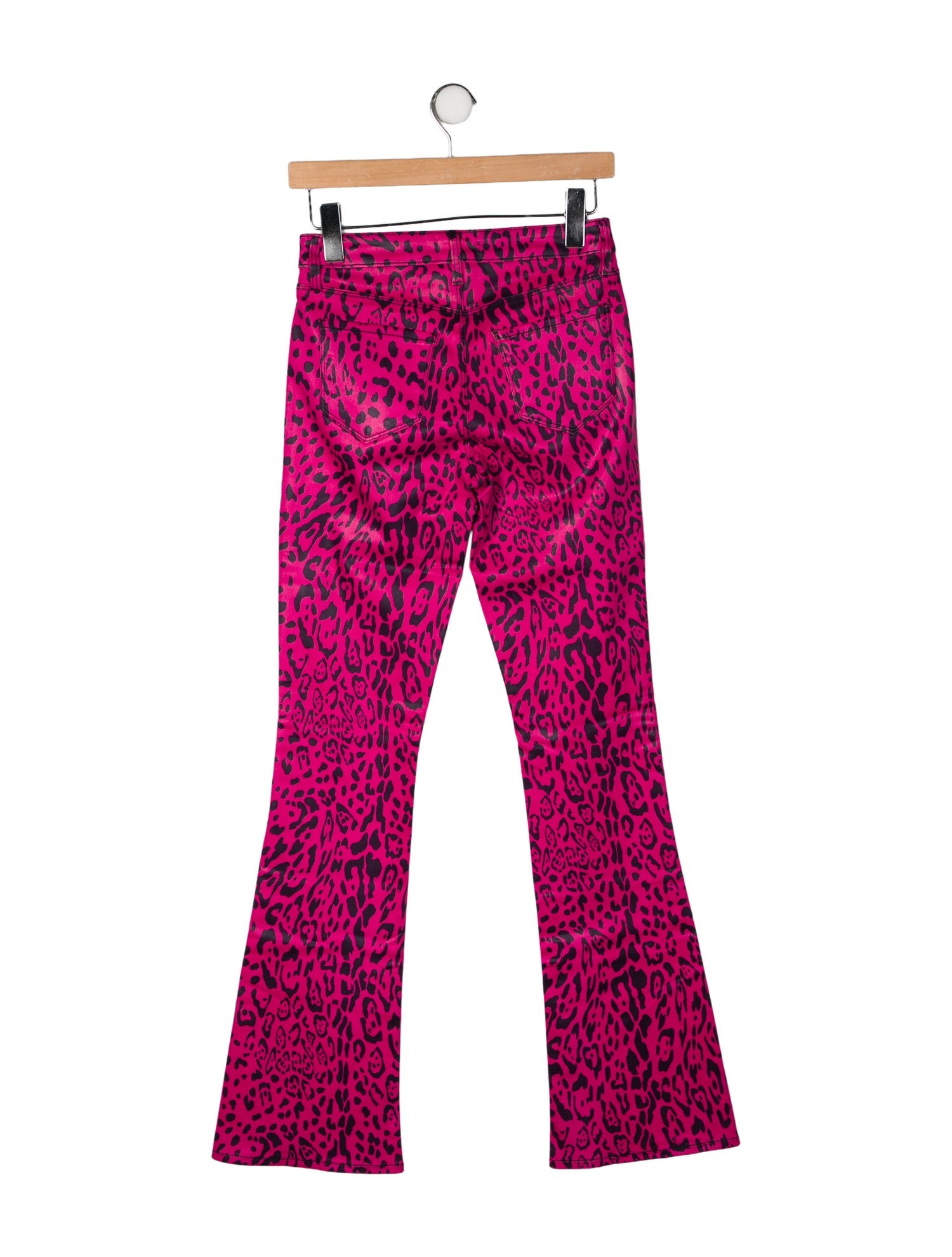 L'Agence Animal Print Wide Leg Pants