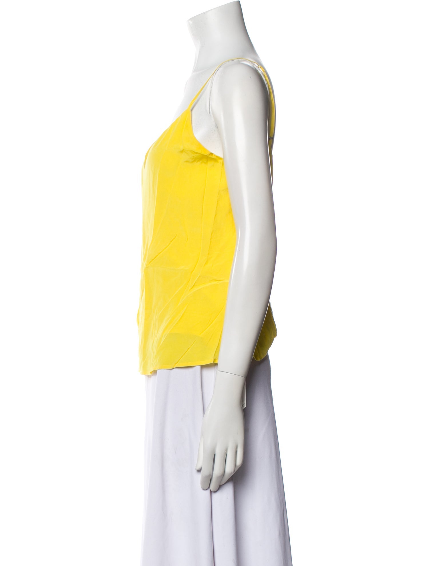 L'Agence Silk V-Neck Top