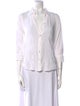 L'Agence Three-Quarter Sleeve Button-Up Top