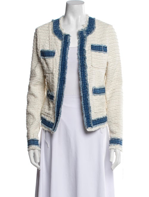 L'Agence Tweed Pattern Evening Jacket